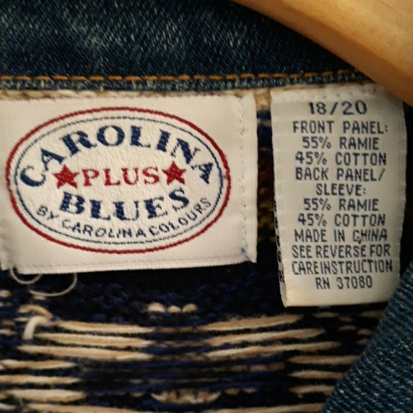 Vintage Denim Sweater jacket - Picture 3 of 4